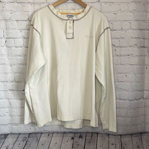 Columbia Men’s Long Sleeve Beige Thermal Shirt size xl